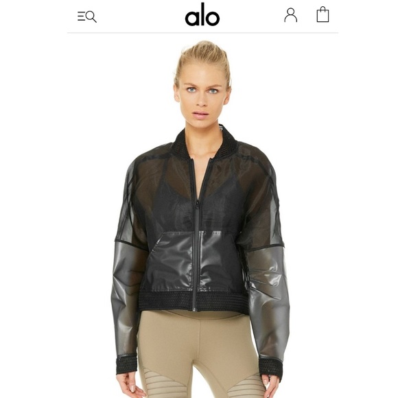 ALO Yoga Jackets & Blazers - NWT: ALO Yoga Translucent Jacket in Black